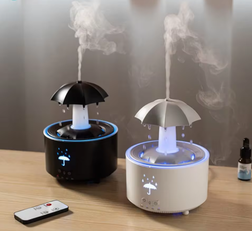 Humidificador Sombrilla Lluvia LED – Relajación y Decoración en Uno