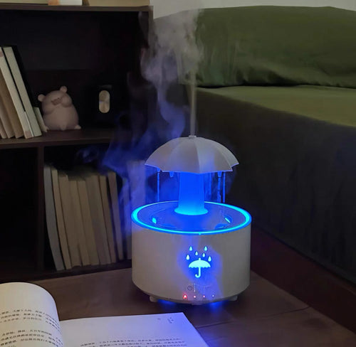 Humidificador Sombrilla Lluvia LED – Relajación y Decoración en Uno
